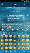 SMS Messages Bubble Rain Theme Schermafbeelding 3