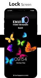 Black Emui Theme for Huawei Ảnh chụp màn hình 0