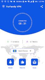 ForFamily VPN (Unlimited VPN) Ảnh chụp màn hình 1