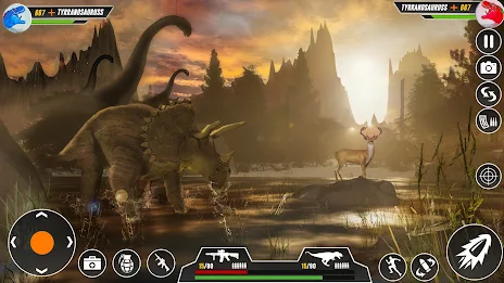 Real Dino Hunting 3D shooting Captura de pantalla 1