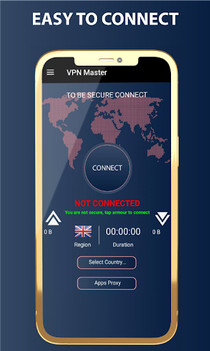 VPN Proxy Master Safe & secure スクリーンショット 1