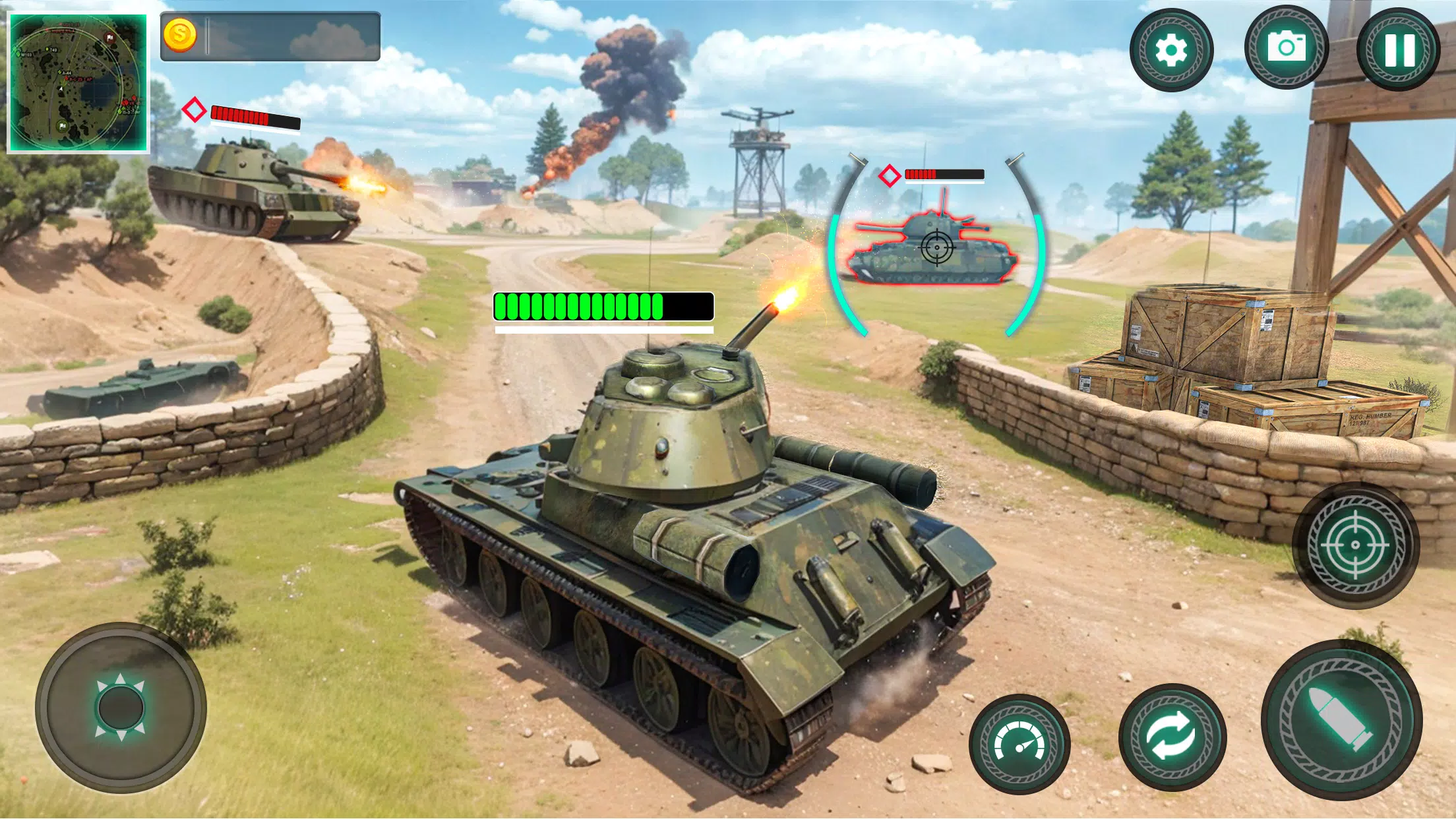 Military Tank War Machine Sim Скриншот 2