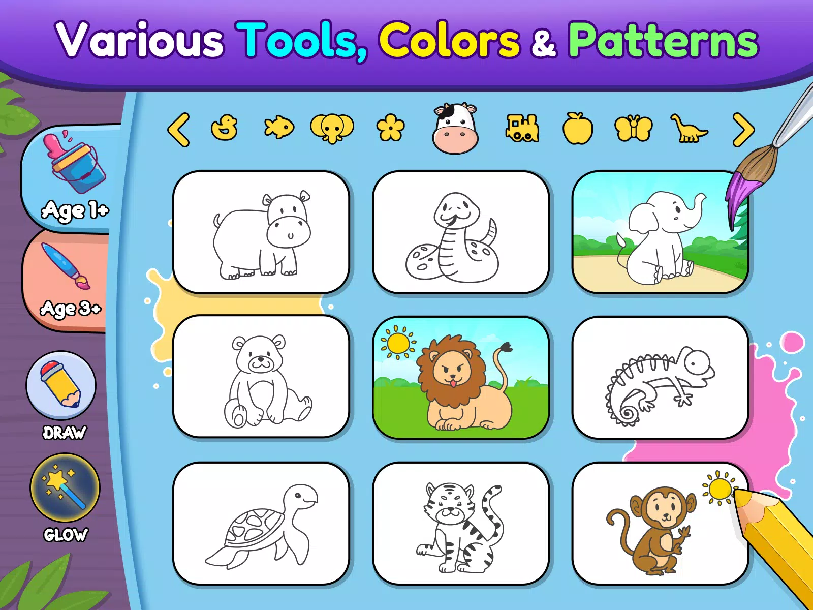 Coloring games for kids: 2-5 y ภาพหน้าจอ 3