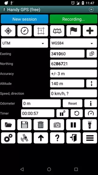 Handy GPS lite Tangkapan skrin 0