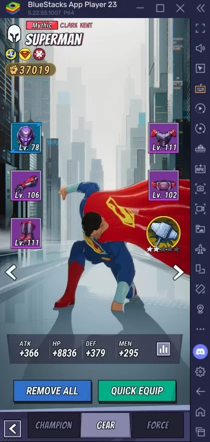 DC Dark Legion Gear System Overview