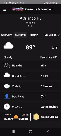 News 6 Pinpoint Weather - WKMG স্ক্রিনশট 2