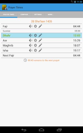 Prayer Times, Salat & Qibla Captura de tela 1