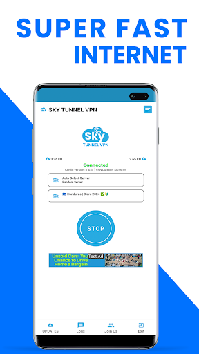 Sky Tunnel VPN स्क्रीनशॉट 1