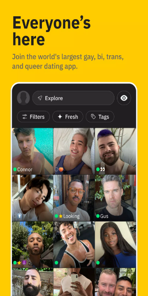 Grindr - ゲイチャット、出会い＆デート スクリーンショット 0