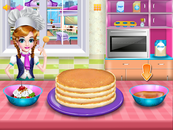 Girls cooking special cake 스크린샷 0