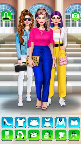 College Girls Fashion Dress Up Schermafbeelding 0