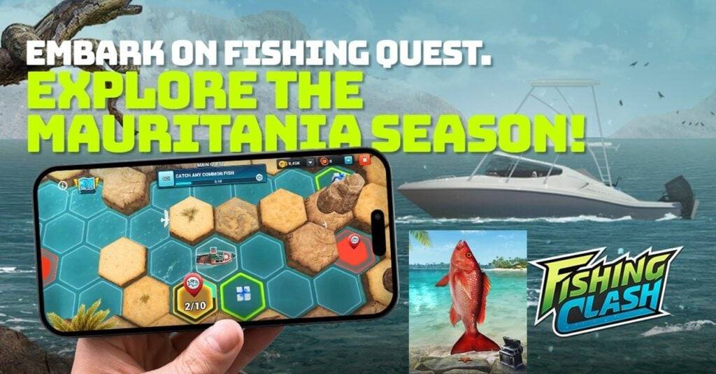 Ipinakikilala ng Fishing Clash ang mga panahon na may mga bagong pakikipagsapalaran at pangisdaan na itinakda sa Mauritania