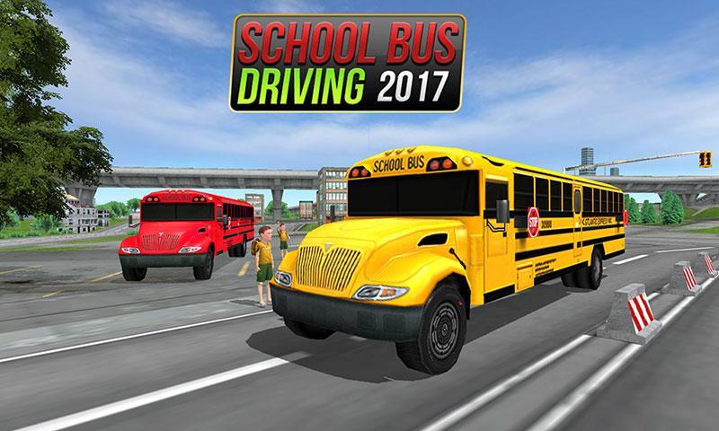 School Bus Driving Game स्क्रीनशॉट 0