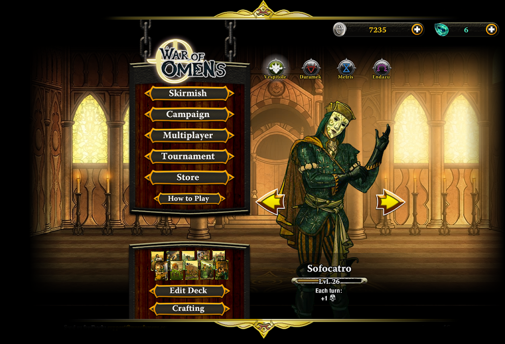 War of Omens Deck Builder Collectible Card Game Screenshot 1