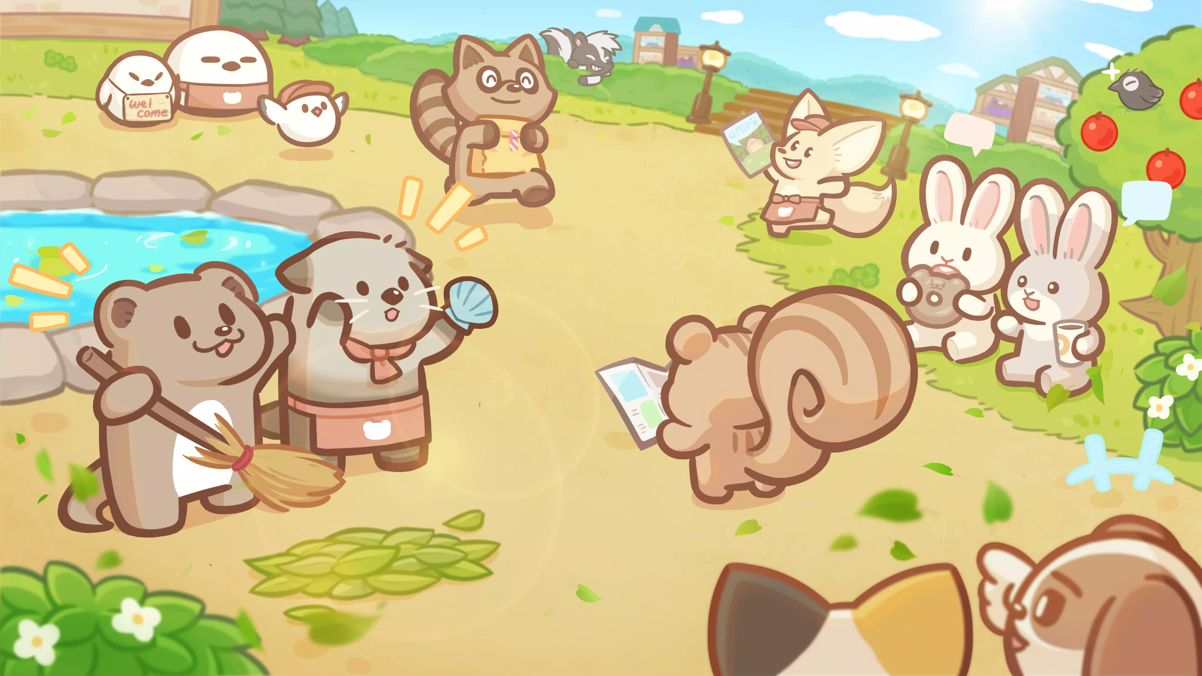 Welcome! Otter Town: cute game Capture d'écran 0