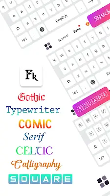 Fonts Keyboard: Şrift Sənəti 螢幕截圖 0