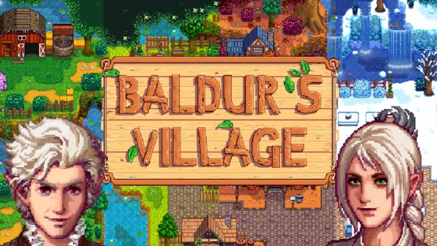 Stardew ValleyはBaldurのゲート3：ファンメイドの村に出会います