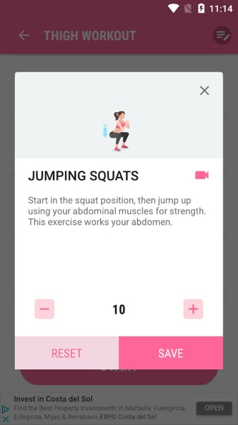 Fitness Femenino Entrenamiento Screenshot 0