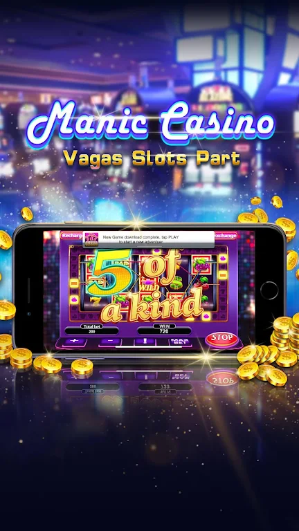 Manic Casino - Vegas Slots Party Tangkapan skrin 0