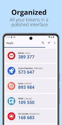 Aegis Authenticator - 2FA App Captura de tela 0