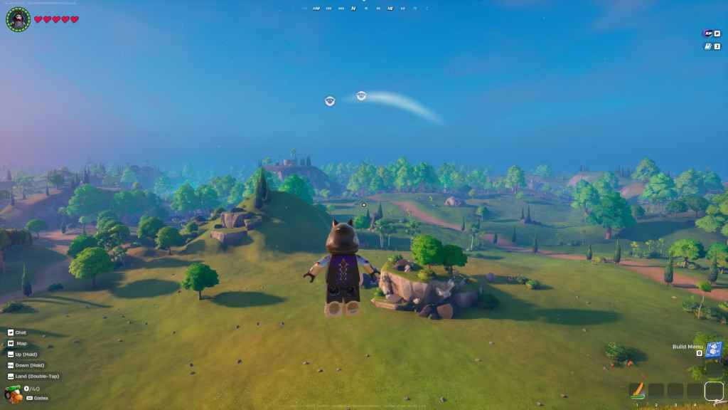 Pemandangan udara dari Lego Fortnite World