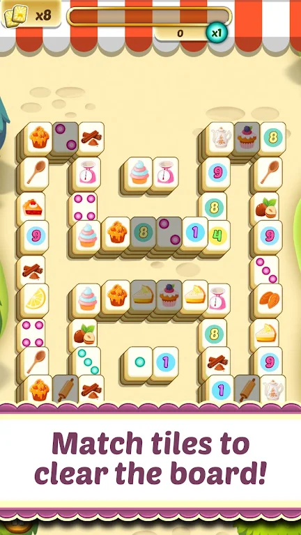 Mahjong Solitaire Cupcake Bake スクリーンショット 0