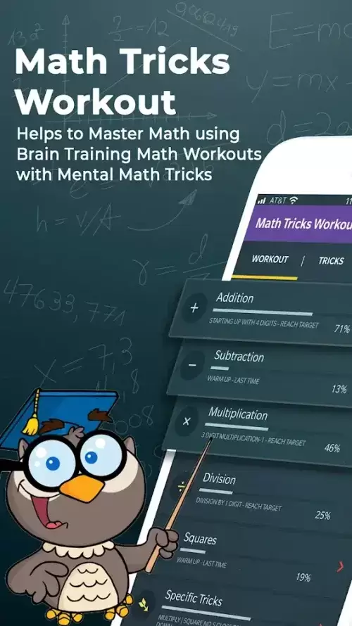 Math Tricks Workout Ekran Görüntüsü 0