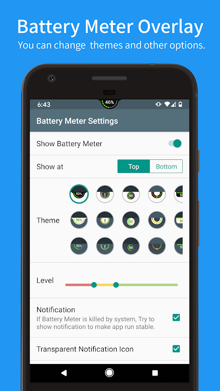 Battery Meter Overlay Ekran Görüntüsü 1