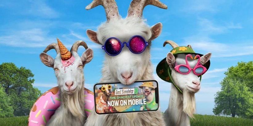 Kemas Kini Shadiest Goat Simulator 3 akhirnya mencapai telefon bimbit dengan keseronokan bertema musim panas baharu