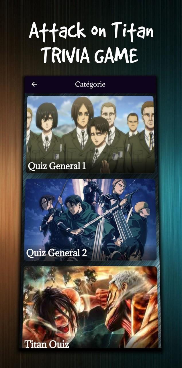 attack on titan character quiz Screenshot 0