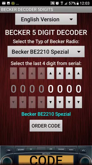 Becker 5Digit Radio Code Скриншот 2