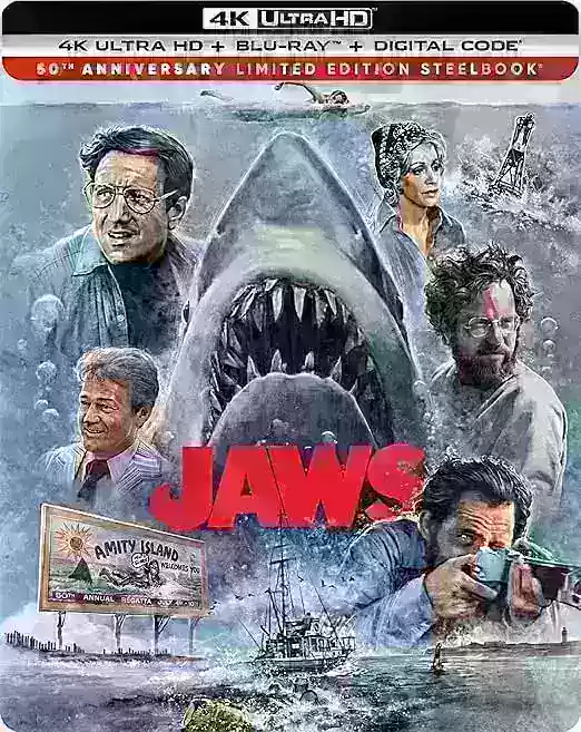 Jaws 50th Anniversary 4K Steelbook Preorders Now Open