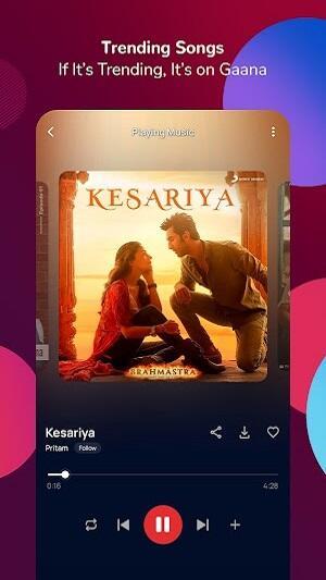 Gaana: MP3 Songs, Music App Скриншот 1