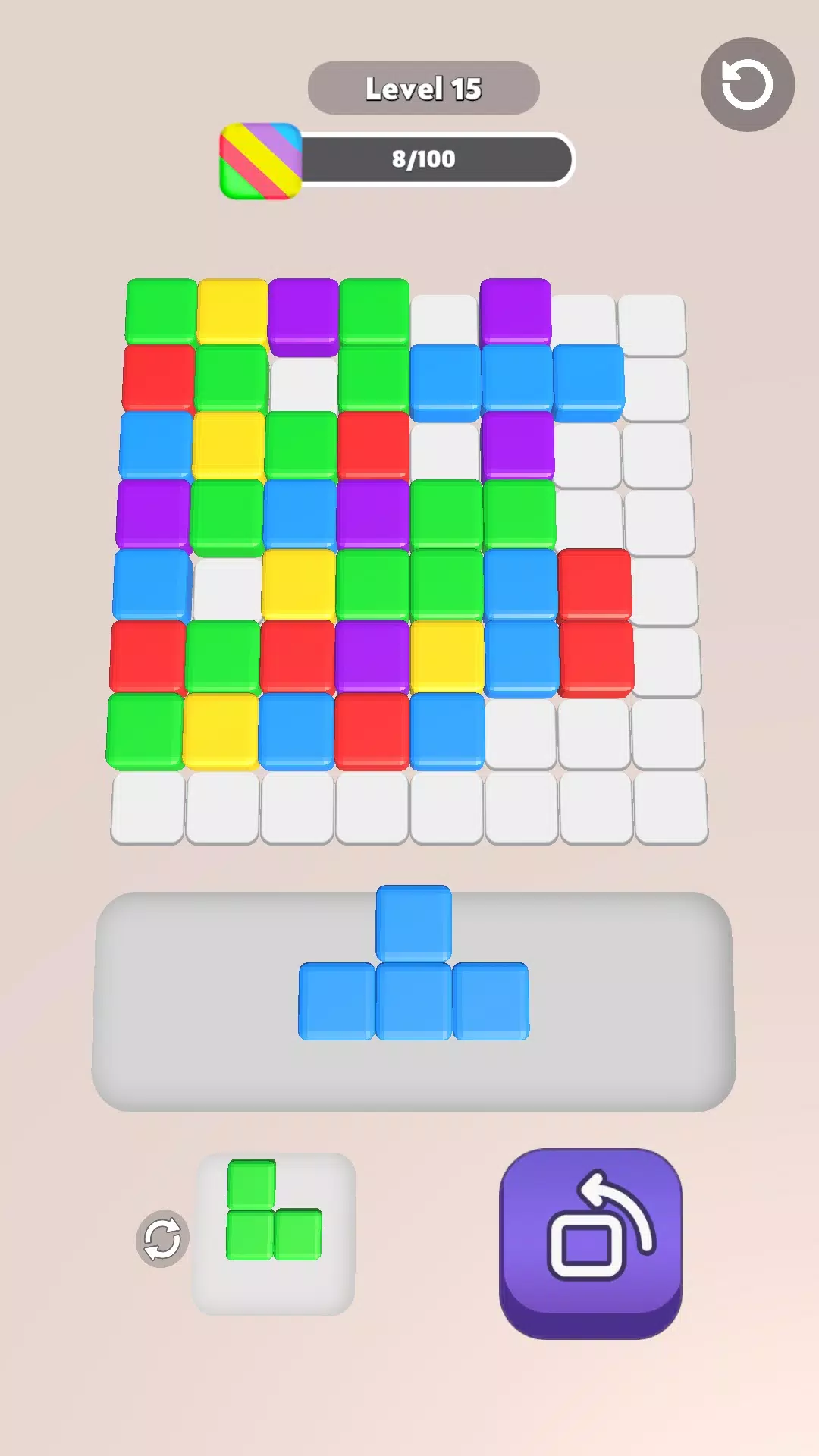 Block Puzzle 3D ဖန်သားပြင်ဓာတ်ပုံ 1