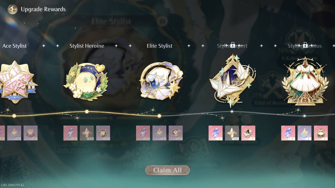 Courses section interface