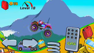 Kids Monster Truck Racing Game Tangkapan skrin 3