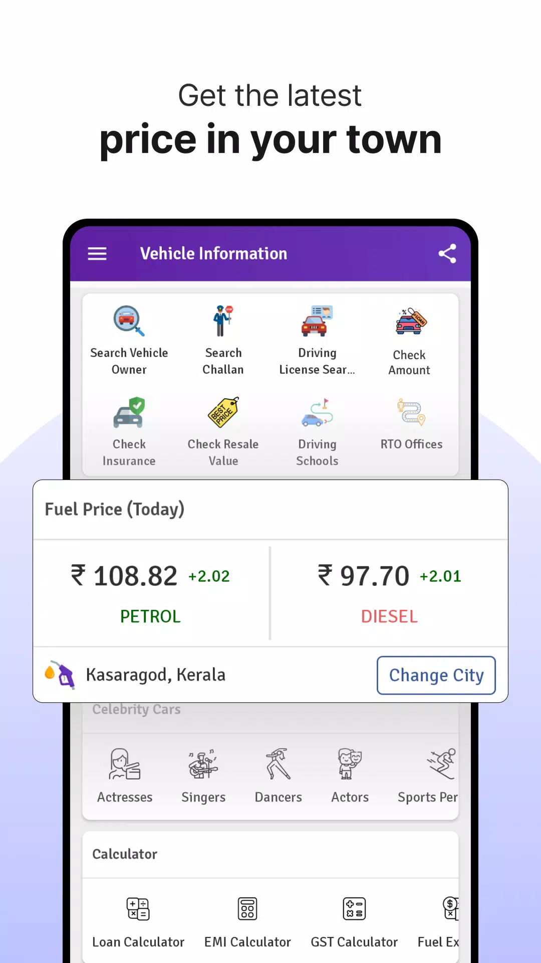 RTO Vehicle Info App, Challan 螢幕截圖 0