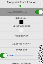 Always visible scroll button Скриншот 1