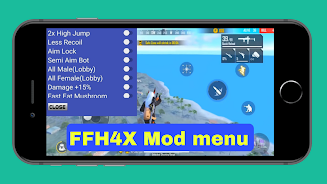 ffh4x mod menu for f fire 螢幕截圖 1