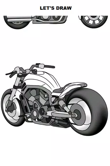 Draw Motorcycles: Cruiser Screenshot 0