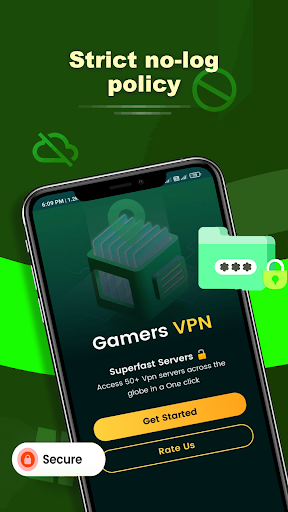 Gamers VPN: Low Ping Gaming Captura de tela 1