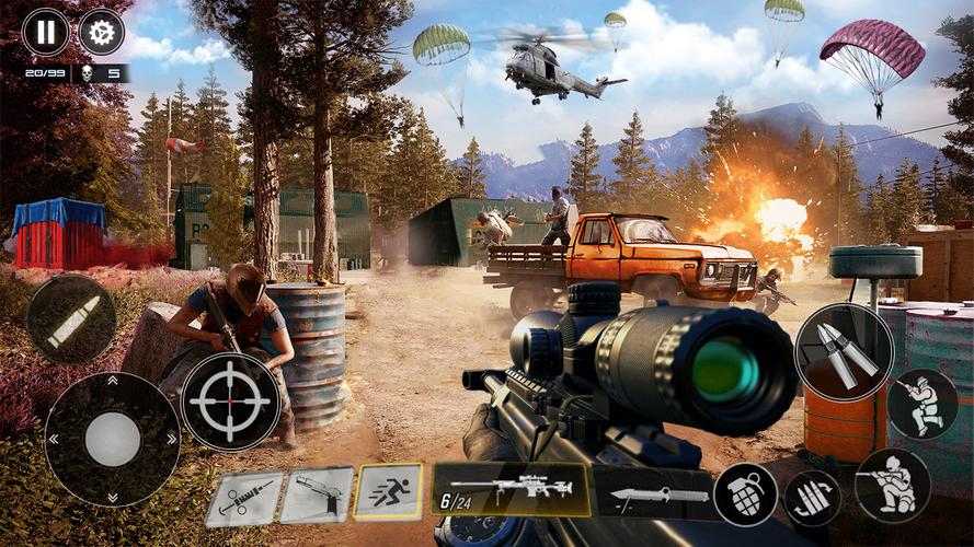 Battle Shooting FPS Gun Games ภาพหน้าจอ 1