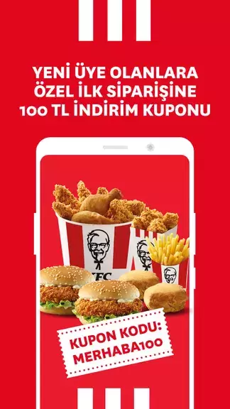 KFC Türkiye – Yemek Siparişi ภาพหน้าจอ 1