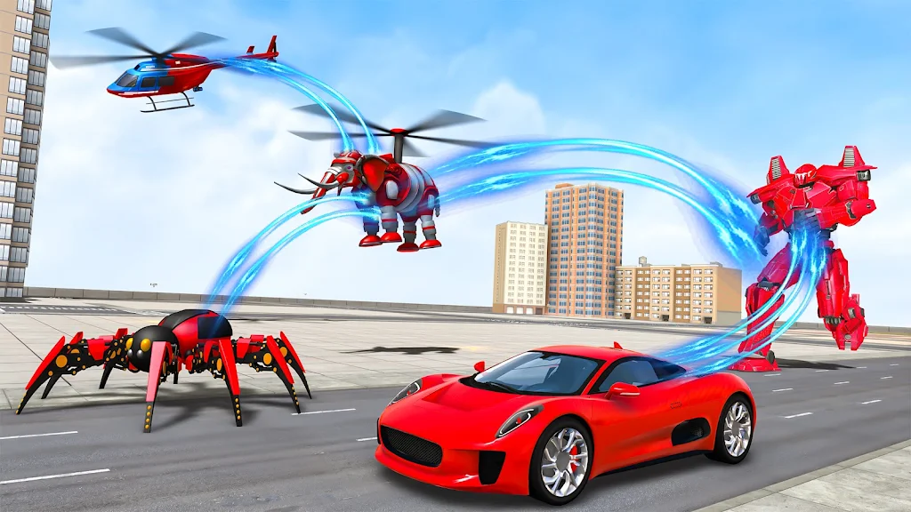 Spider Robot Games: Robot Car Tangkapan skrin 2