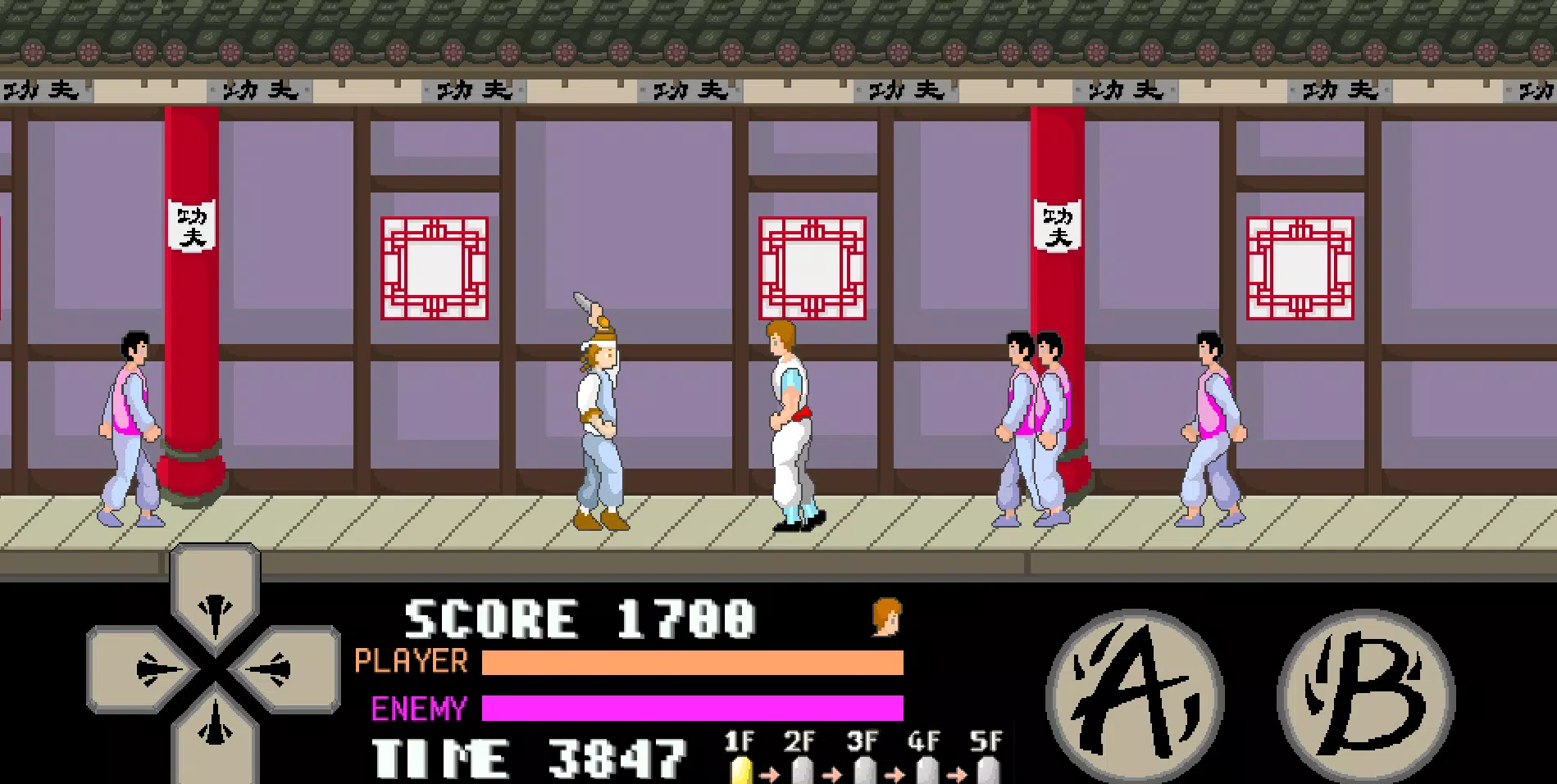 kung fu master arcade Screenshot 0