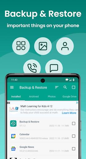 Backup and Restore - APP Ảnh chụp màn hình 0