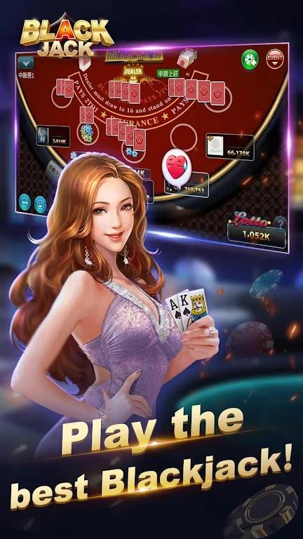 Blackjack 21-Free online poker game-jackpot casino Скриншот 0