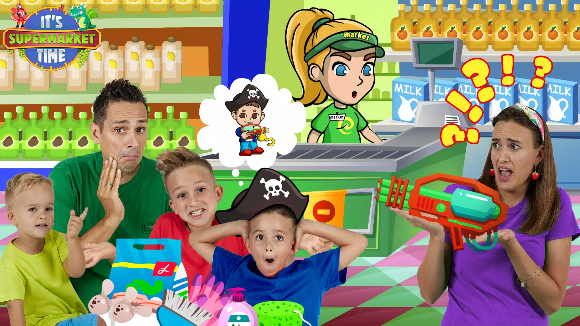 Vlad & Niki Supermarket game Tangkapan skrin 3