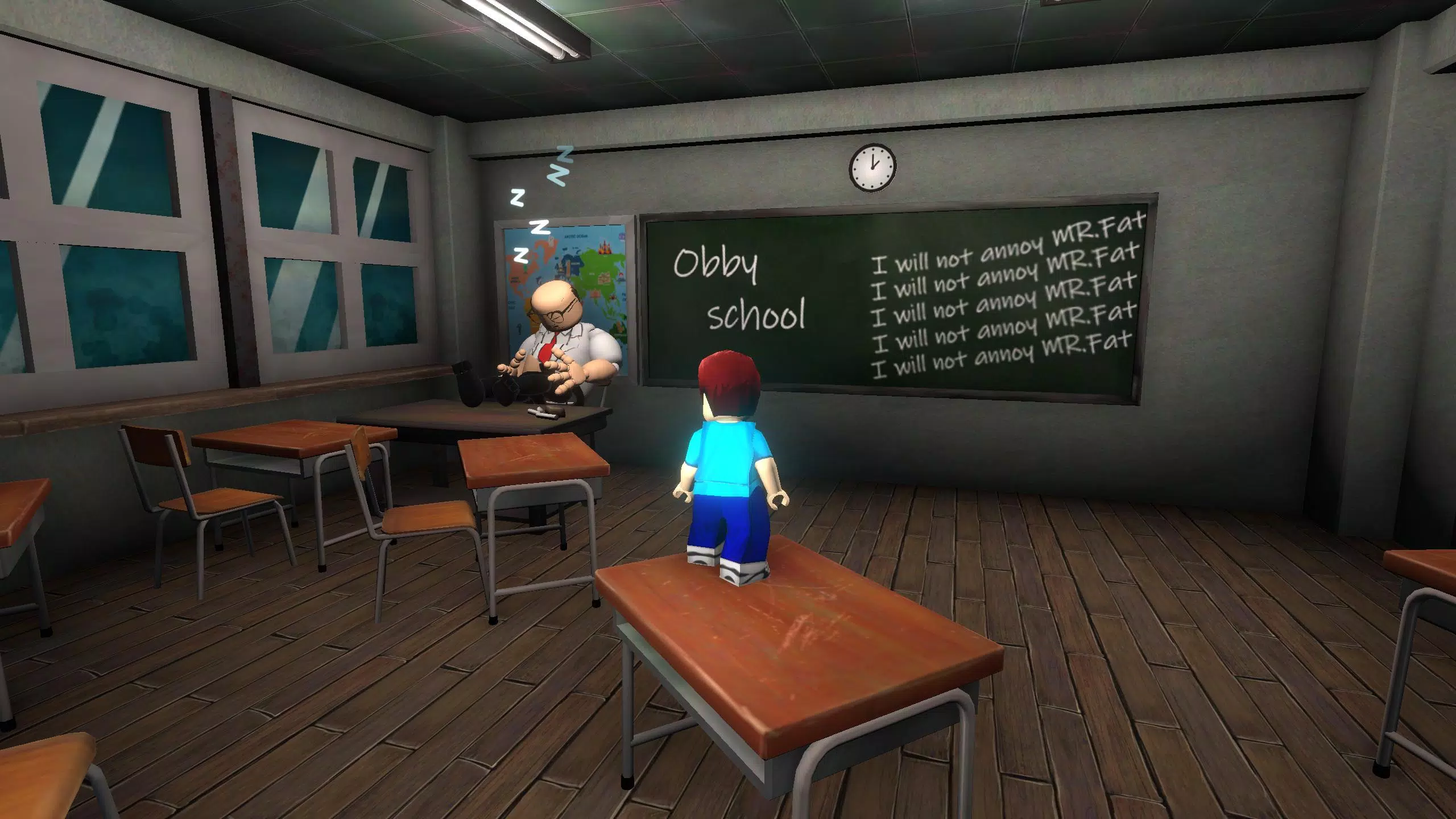 School Break: Obby Escape ဖန်သားပြင်ဓာတ်ပုံ 0