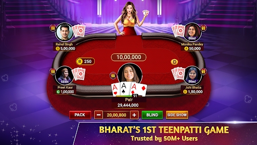 Teen Patti Octro 3 Patti Rummy Ảnh chụp màn hình 1